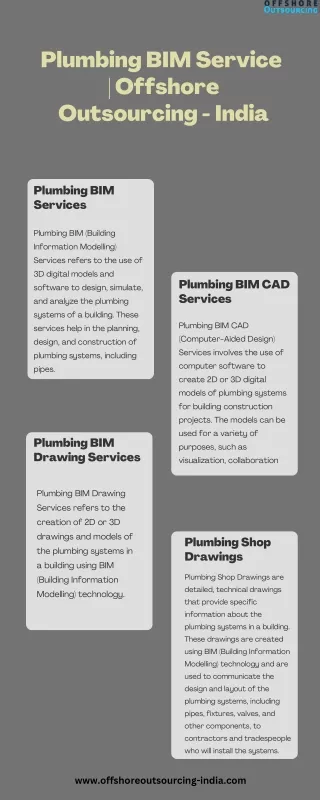 Plumbing BIM Service Offshore Outsourcing - India