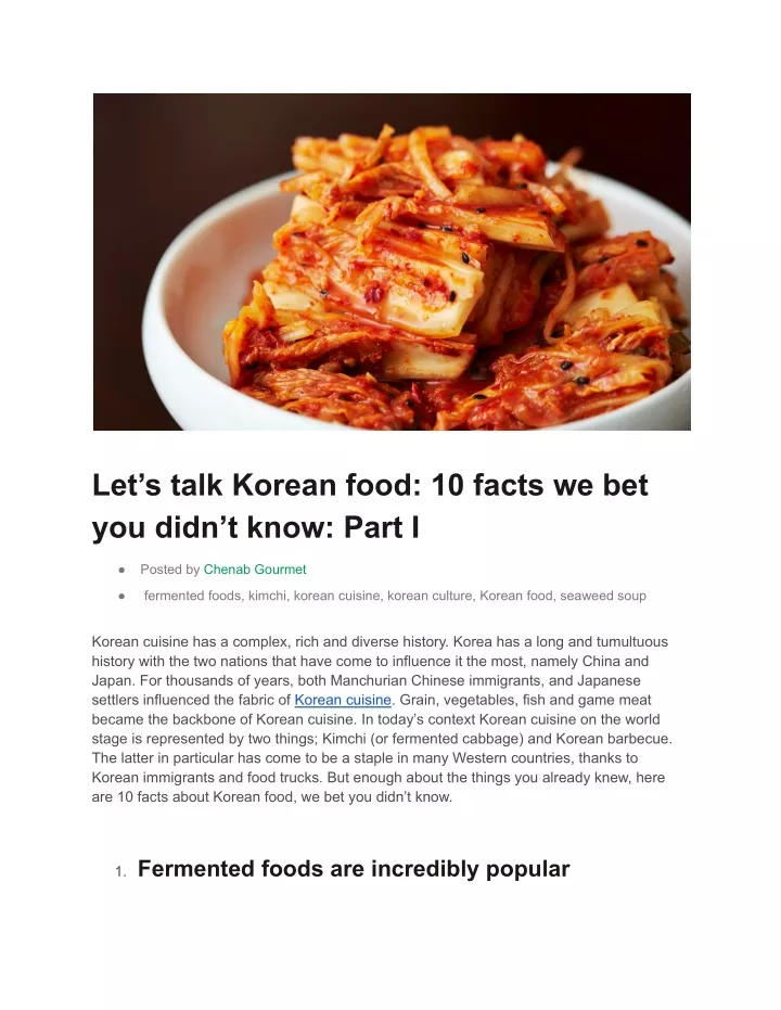 culinary chronicles let s talk korean food