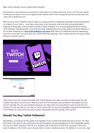 10 Secrets About buy twitch followers and views You Can Learn From TV