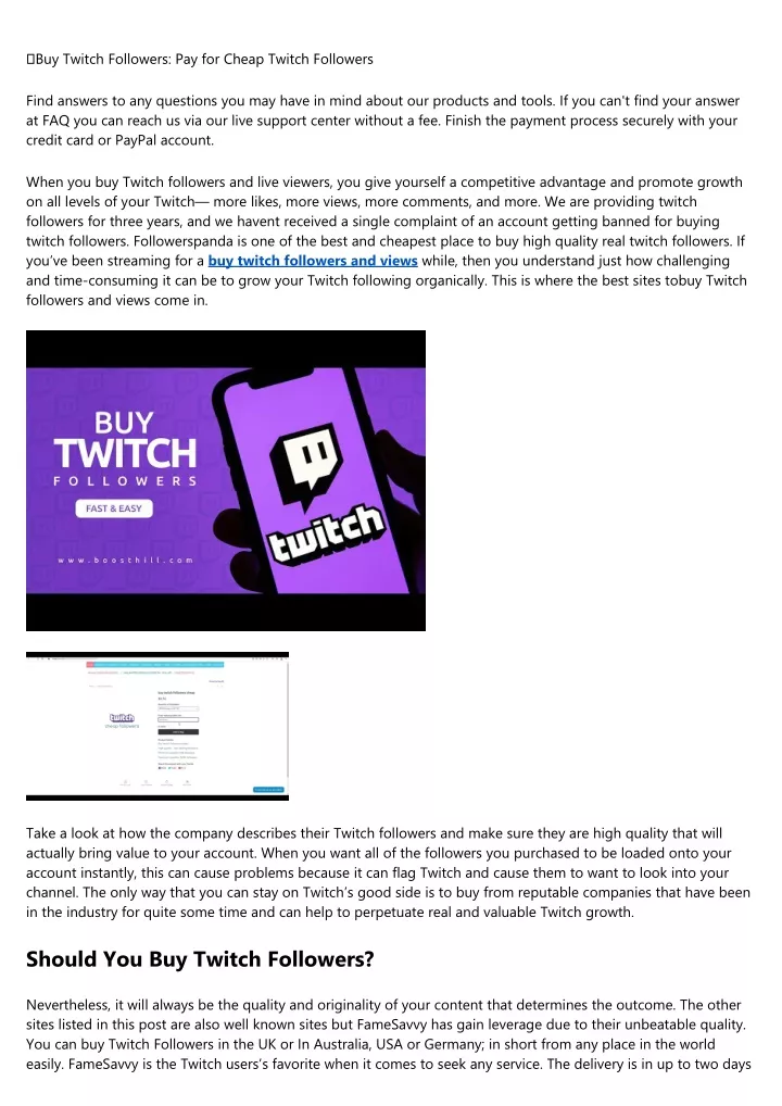buy twitch followers pay for cheap twitch