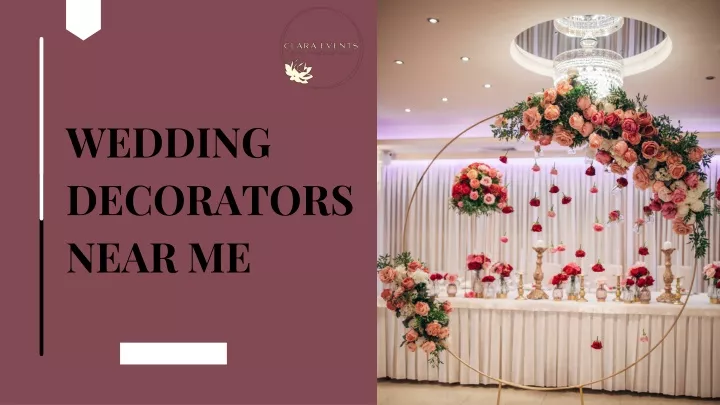 wedding decorators near me