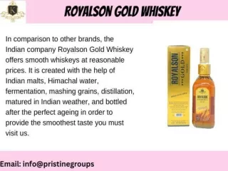 Royalson Gold Whiskey