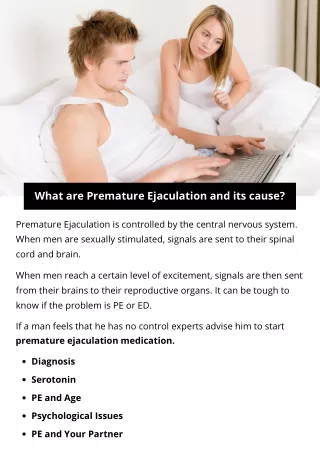 what are premature ejaculation and its cause