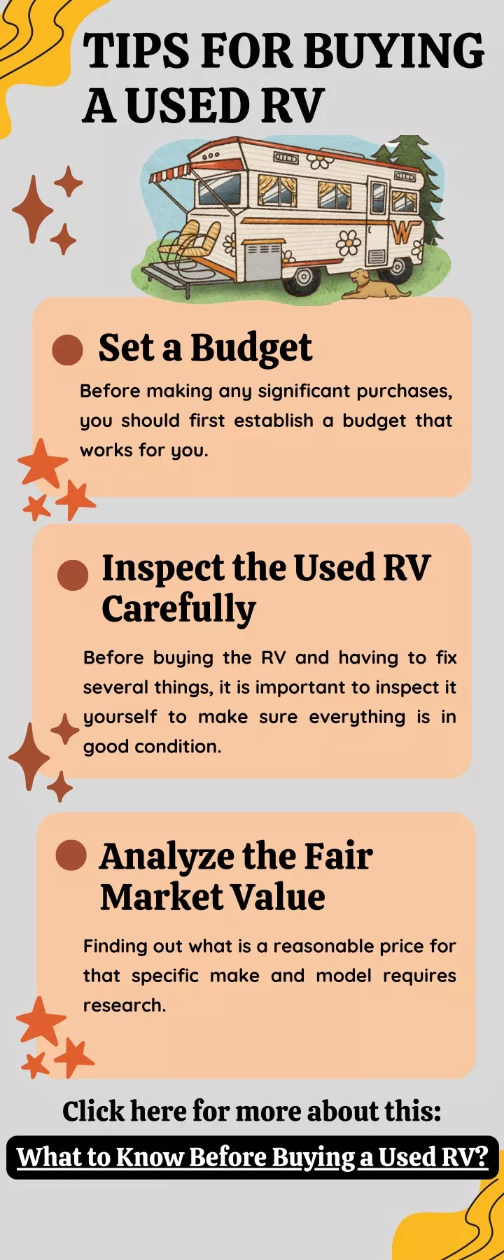 tips for buying a used rv