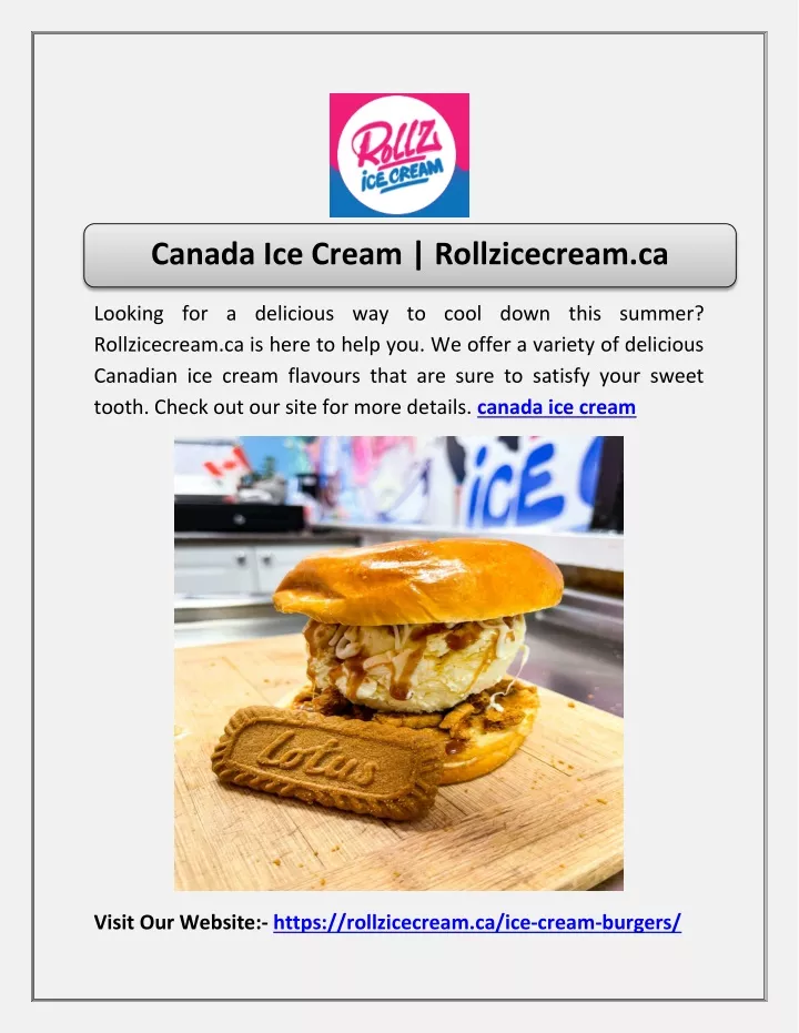 canada ice cream rollzicecream ca