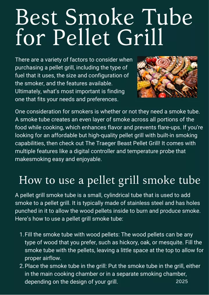 best smoke tube for pellet grill