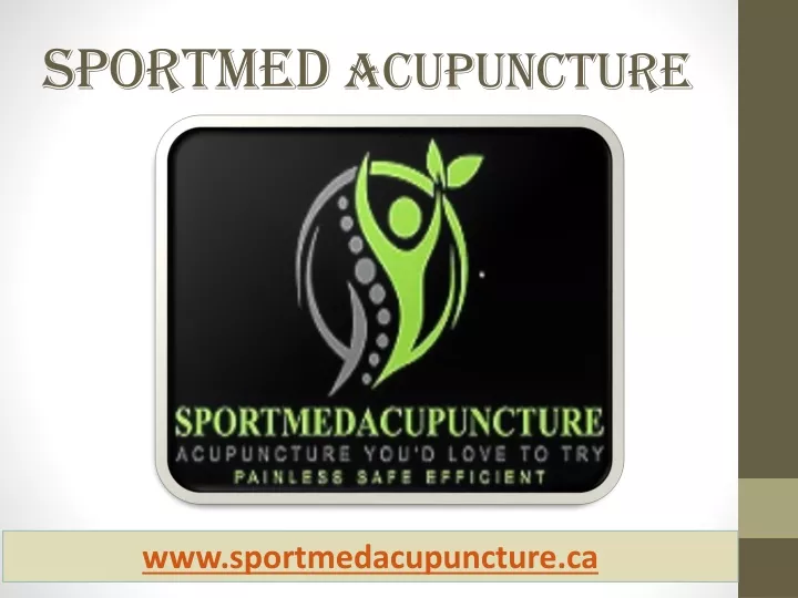 sportmed acupuncture