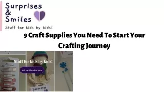 9 Craft Supplies You Need To Start Your Crafting Journey
