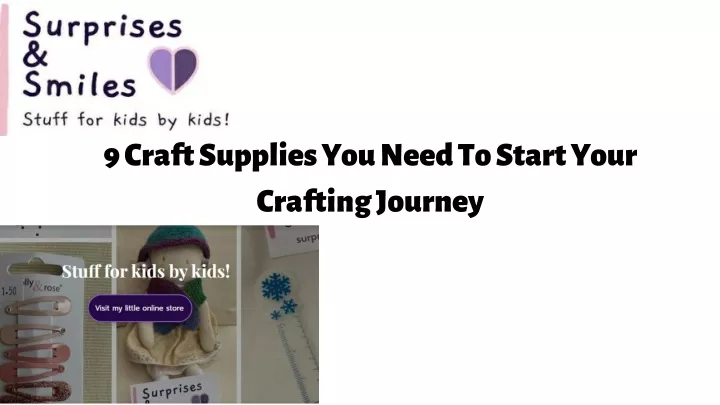 9 craft supplies you need to start your crafting