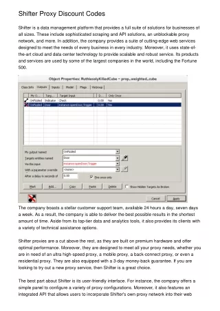 Shifter Proxy Discount Codes