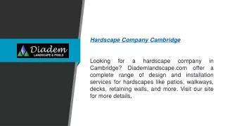 hardscape company cambridge looking