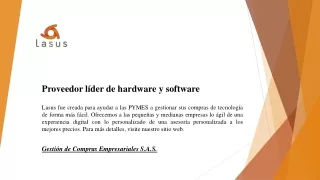 proveedor l der de hardware y software