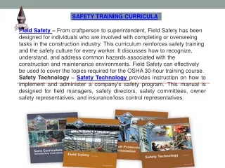 Construction Safety Management Program School
