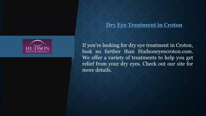 dry eye treatment in croton