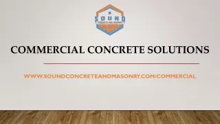 Commercial Concrete Solutions