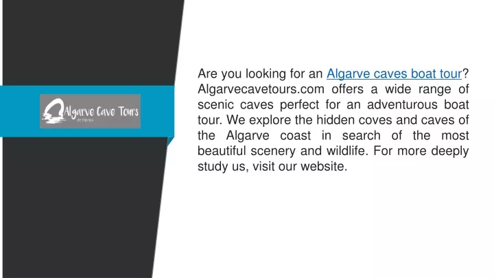 are you looking for an algarve caves boat tour