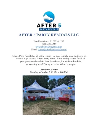 After 5 Party Rentals LLC