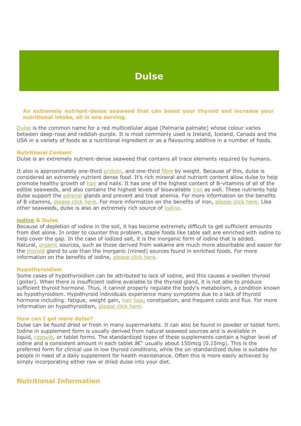 PPT - Dulse PowerPoint Presentation, free download - ID:11943281