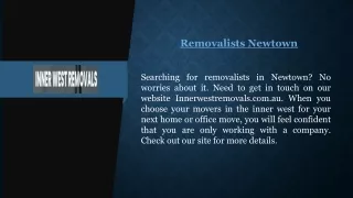 Removalists Newtown  Innerwestremovals.com.au