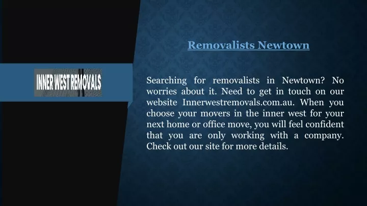 removalists newtown
