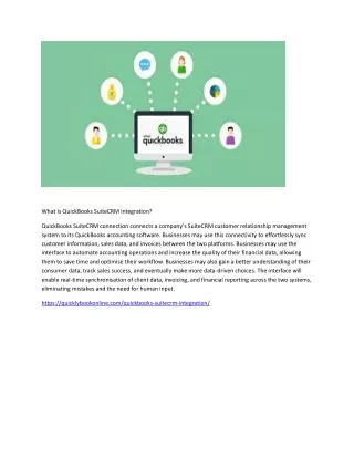 what is quickbooks suitecrm integration