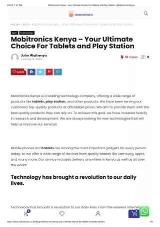 Mobitronics Kenya - Your Ultimate Choice For Tablets and Play Station _ Mobitronics Kenya