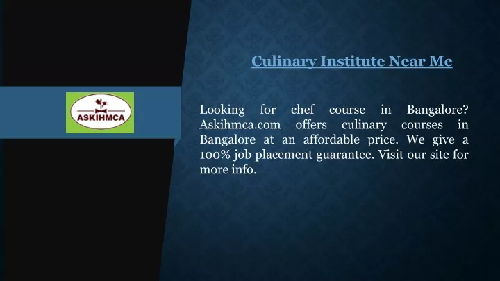 culinary institute near me