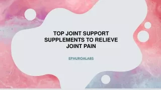 TOP JOINT SUPPORT SUPPLEMENTS