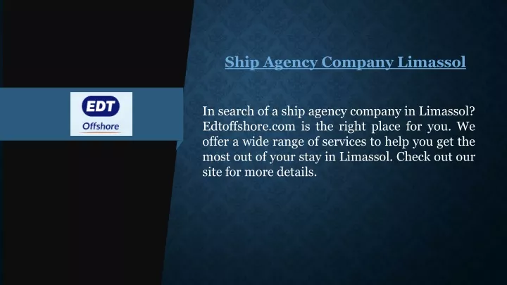 ship agency company limassol