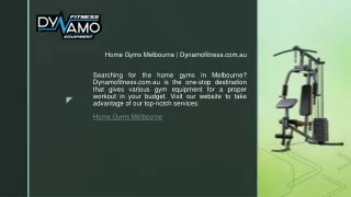 Home Gyms Melbourne Dynamofitness.com.au