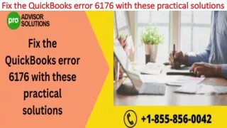 fix the quickbooks error 6176 with these practical solutions