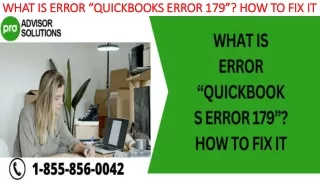 what is error quickbooks error 179 how to fix it