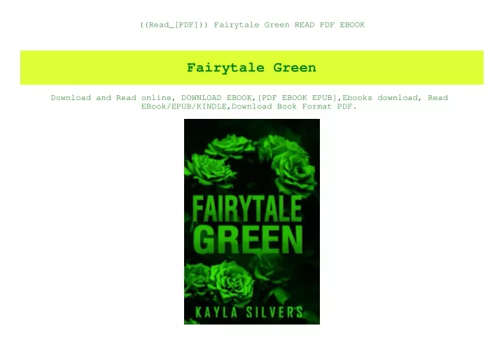 read pdf fairytale green read pdf ebook