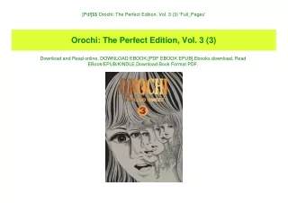 [Pdf]$$ Orochi The Perfect Edition  Vol. 3 (3) 'Full_Pages'