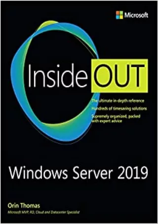 READ Windows Server 2019 Inside Out