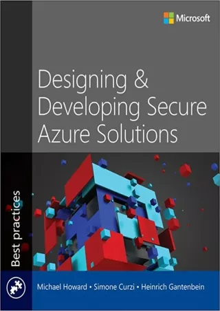 EBOOK Designing and Developing Secure Azure Solutions Developer Best Practices