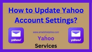 How to Update Yahoo Account Settings