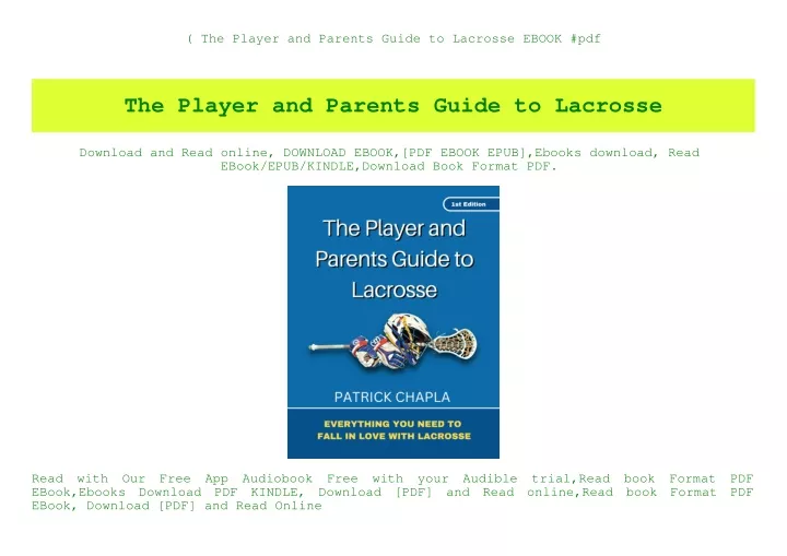 the player and parents guide to lacrosse ebook pdf