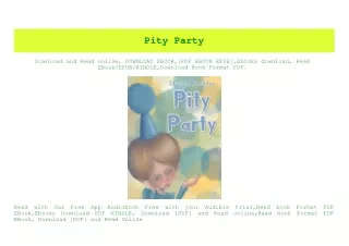 (READ-PDF!) Pity Party (E.B.O.O.K. DOWNLOAD^