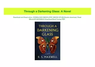 PDF) Through a Darkening Glass A Novel Free Online