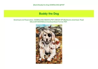[Best!] Buddy the Dog DOWNLOAD @PDF