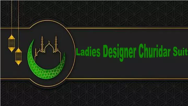 ladies designer churidar suit