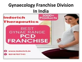 Why Gynae PCD Franchise is a Booming Business in India?