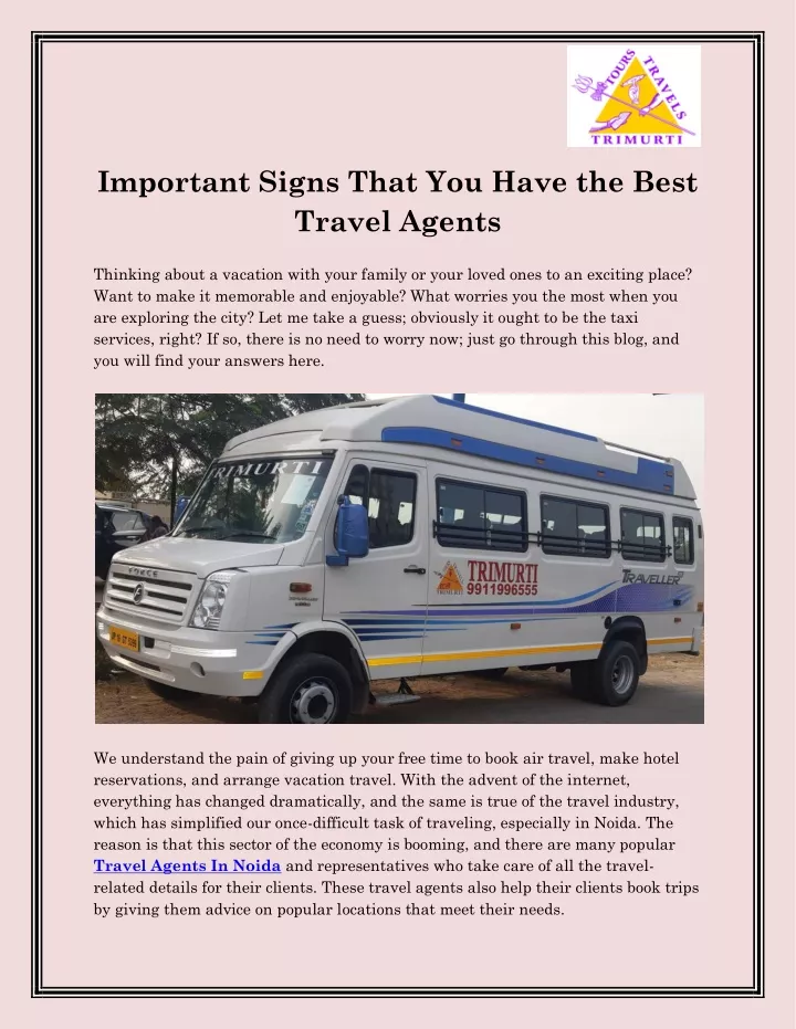 important signs that you have the best travel