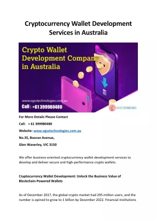 cryptocurrency wallet development services