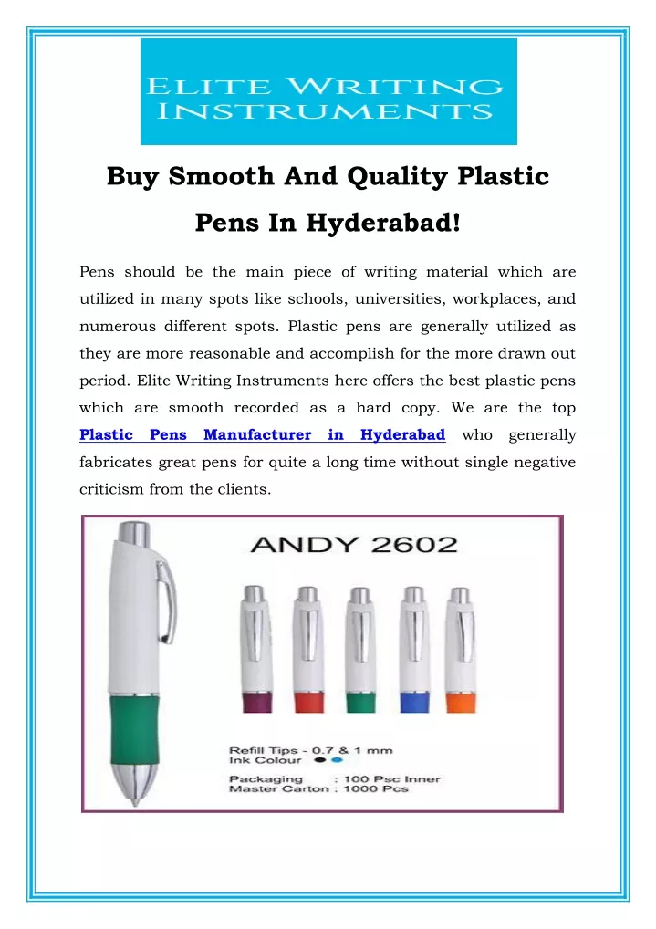 buy smooth and quality plastic