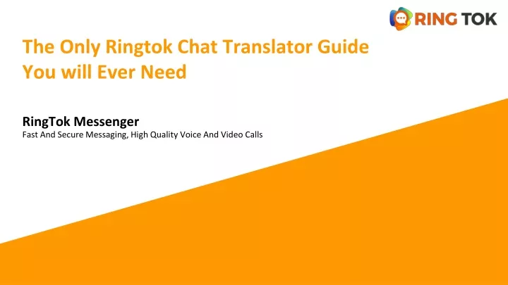 the only ringtok chat translator guide you will ever need