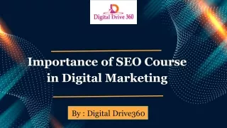 Importance of SEO Course in Digital Marketing