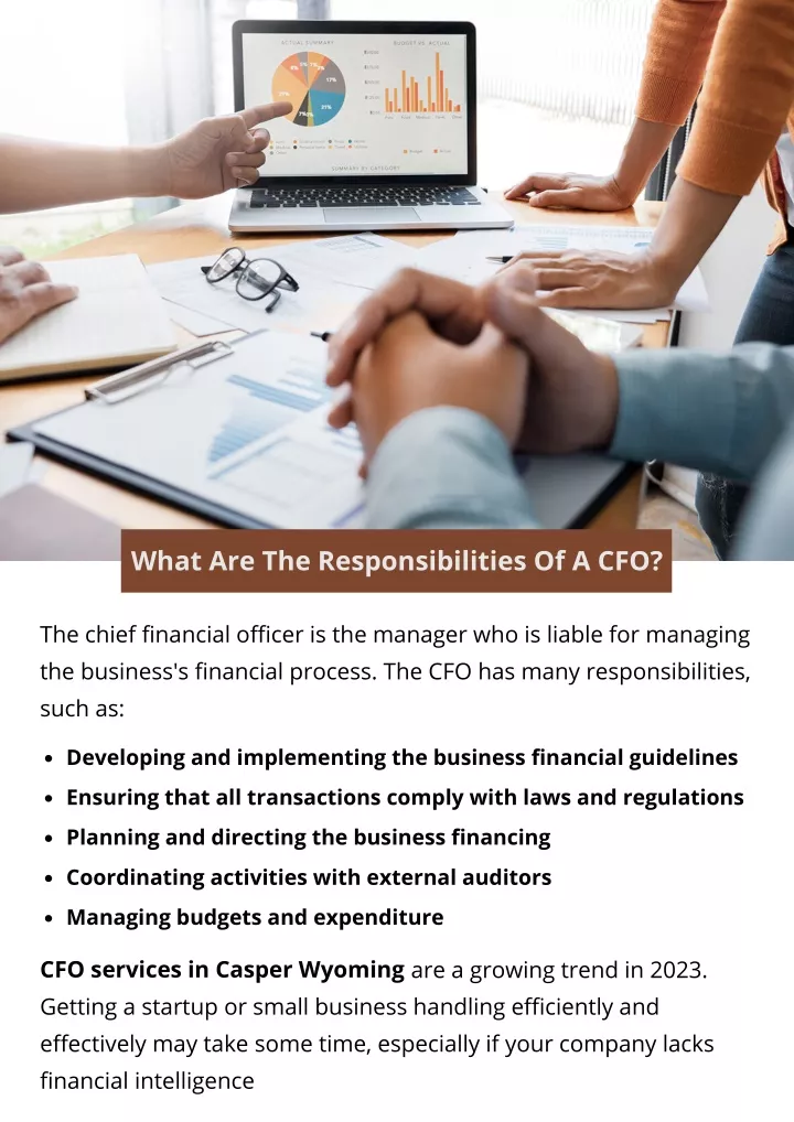 what are the responsibilities of a cfo