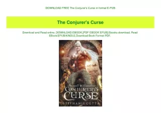 DOWNLOAD FREE The Conjurer's Curse in format E-PUB